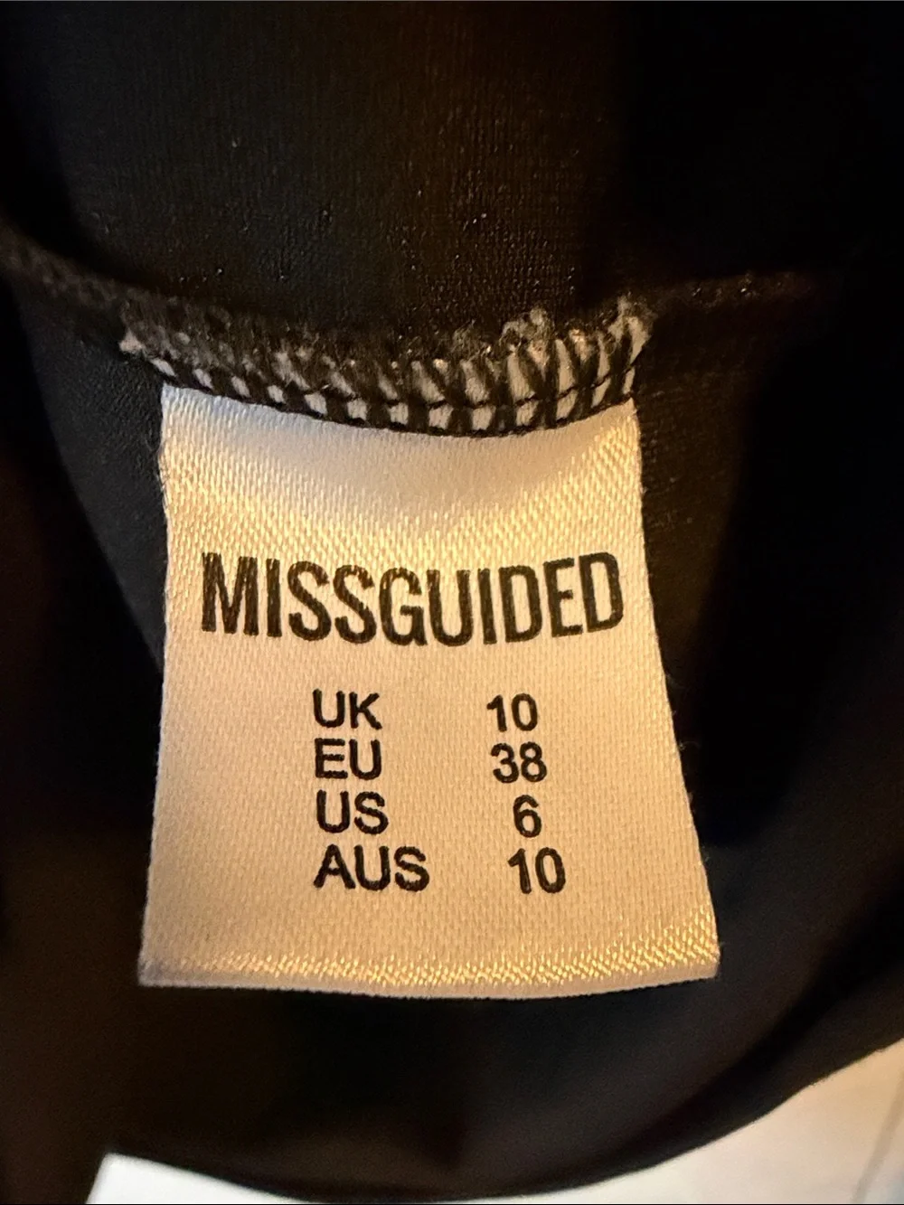 Misguided Classic Black V-Neck Short Sleeve Shift Dress